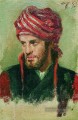 Porträt eines jungen Mannes  in einem Turban Ilya Repin